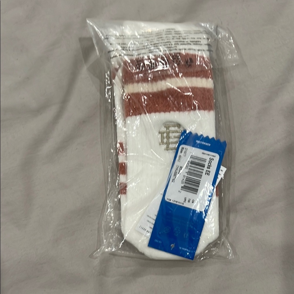 BNWT Adidas x Eric Emanuel White Striped Socks